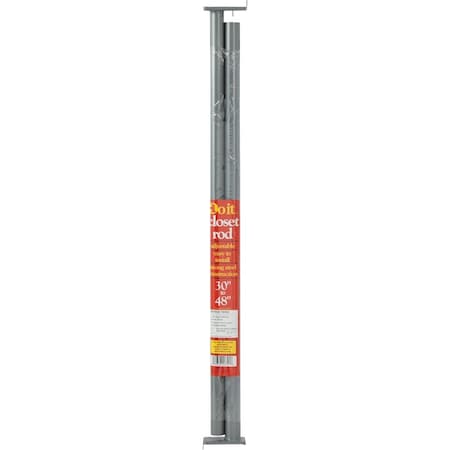 All-Source 30 In. to 48 In. Adjustable Closet Rod, Lustra 226464